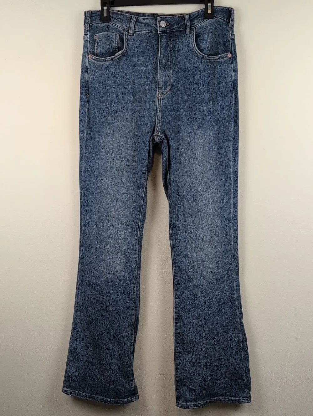 Pilcro Classic High-Rise Women's Blue Denim Flare Jeans Size 30